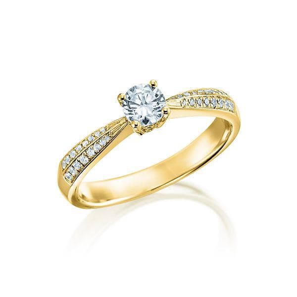 Помолвочное кольцо с бриллиантами